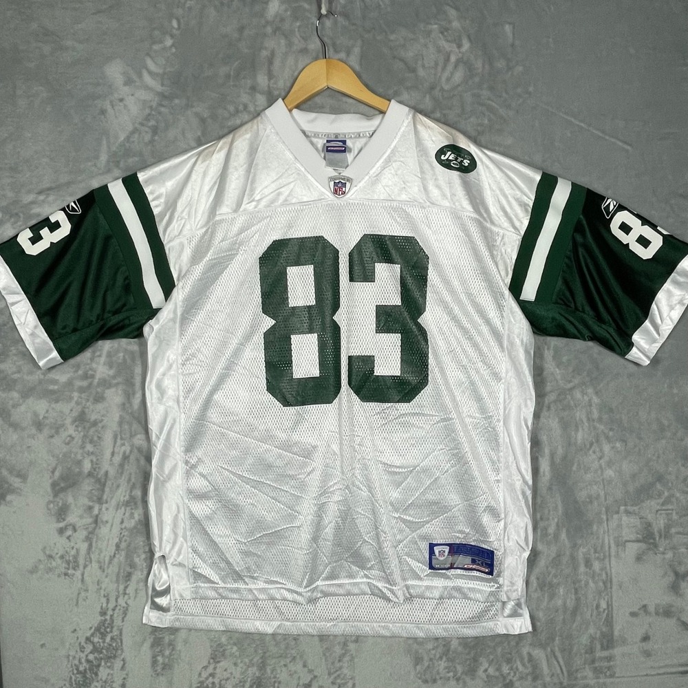 Reebok NFL Equipment New York Jets Santana Moss 83 Jersey White XL 7009A
